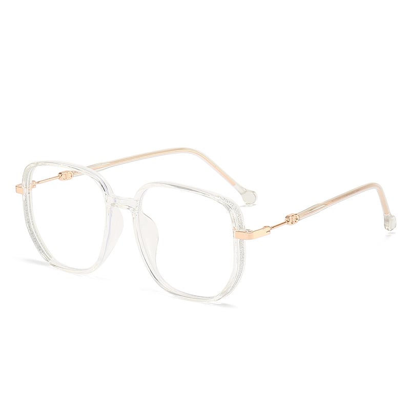 Non-Prescription Glasses | Square | Clear Lensed | Blue Light Blocking Glasses | Women's Glasses-Grace Aura