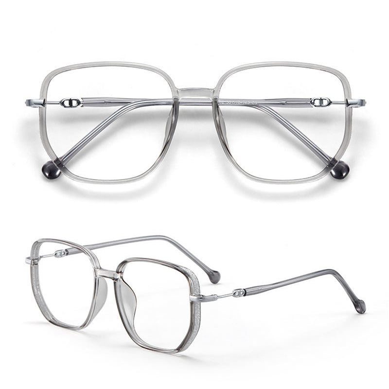 Non-Prescription Glasses | Square | Clear Lensed | Blue Light Blocking Glasses | Women's Glasses-Grace Aura