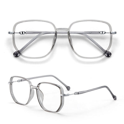 Non-Prescription Glasses | Square | Clear Lensed | Blue Light Blocking Glasses | Women's Glasses-Grace Aura