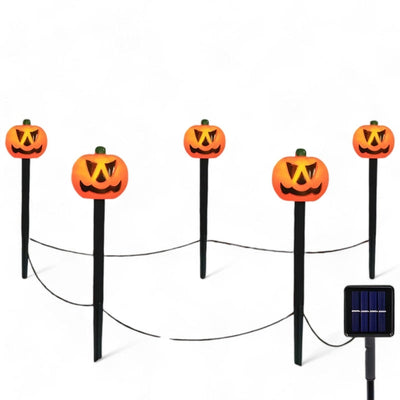 Outdoor Pumpkin Lights | Solar Powered | LED | Halloween Garden Lights | Halloween Lights for Outdoors-Grace Aura