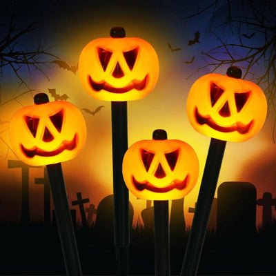 Outdoor Pumpkin Lights | Solar Powered | LED | Halloween Garden Lights | Halloween Lights for Outdoors-Grace Aura