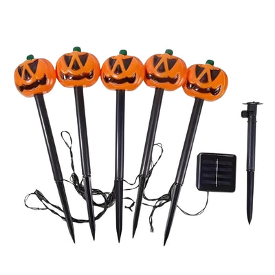Outdoor Pumpkin Lights | Solar Powered | LED | Halloween Garden Lights | Halloween Lights for Outdoors-Grace Aura