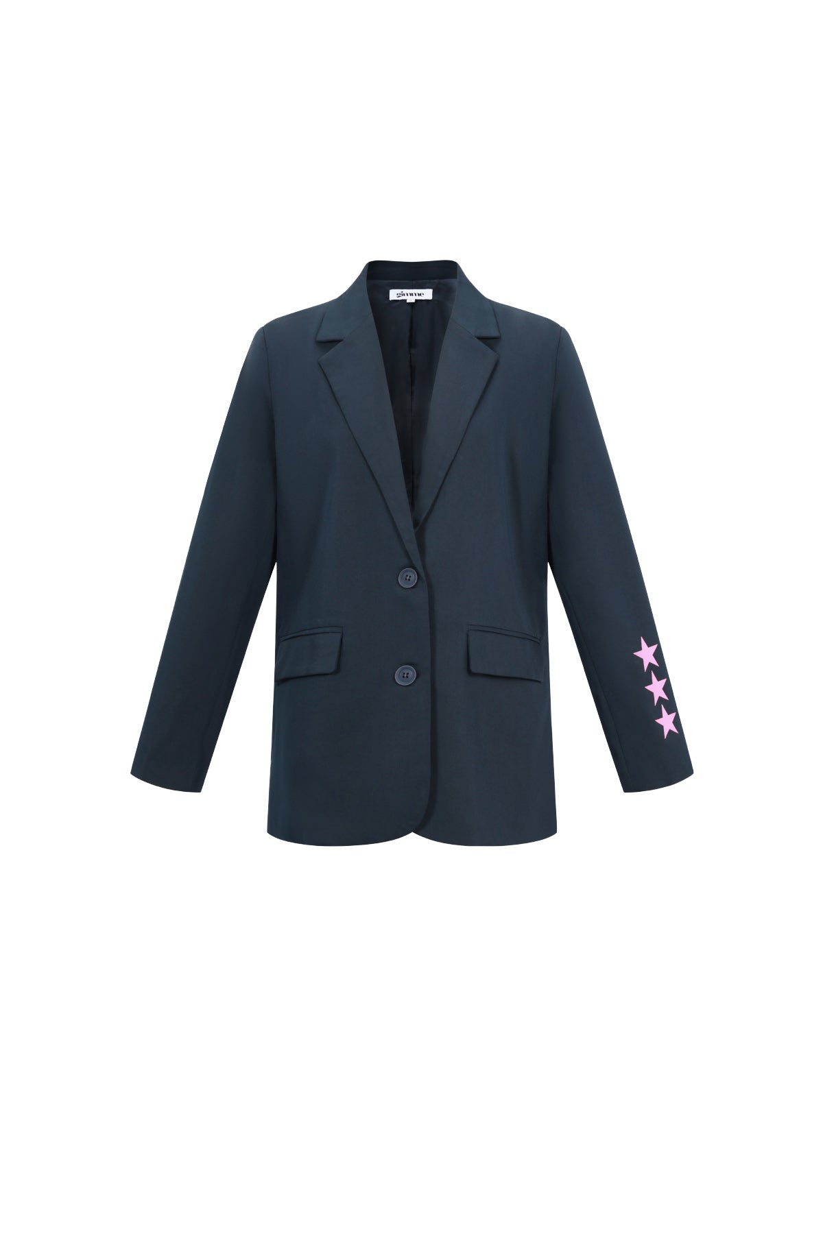 Oversized Blazer - Starry - Printed - Loose Fit Blazer - Women's Blazer-Grace Aura