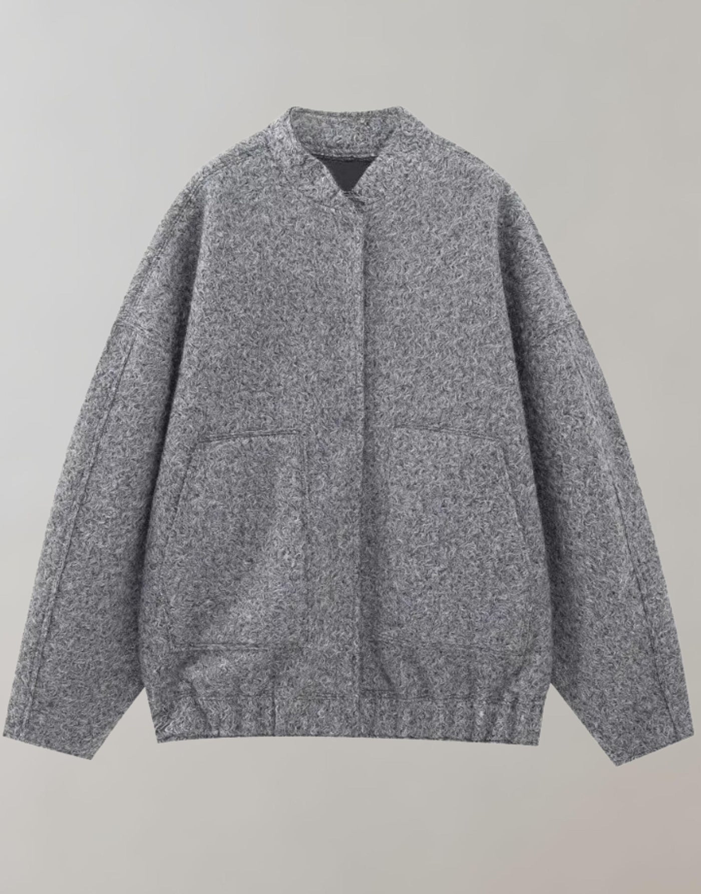 Oversized Bomber Jacket | Casual | Button-Up | Oversized Jacket | Women's Jacket-Grace Aura
