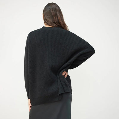 Oversized Cardigan - Button-Up - Cashmere - Knitted Cardigan - Women's Clothing-Grace Aura