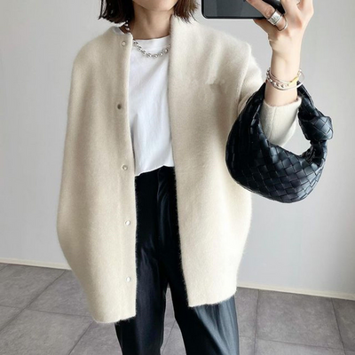 Oversized Cardigan - Knitted - Button-Up - Cardigan Jacket - Winter Clothes for Women -Grace Aura