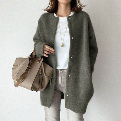 Oversized Cardigan - Knitted - Button-Up - Cardigan Jacket - Winter Clothes for Women -Grace Aura