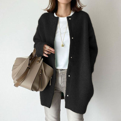 Oversized Cardigan - Knitted - Button-Up - Cardigan Jacket - Winter Clothes for Women -Grace Aura