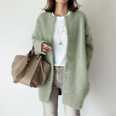 Oversized Cardigan - Knitted - Button-Up - Cardigan Jacket - Winter Clothes for Women -Grace Aura