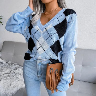 Oversized Cardigan | V-Neck | Long Sleeve | Knit Cardigan | Women's Clothing-Grace Aura