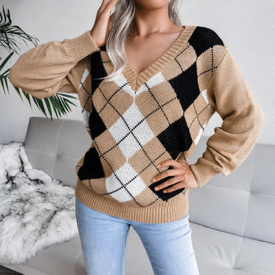 Oversized Cardigan | V-Neck | Long Sleeve | Knit Cardigan | Women's Clothing-Grace Aura