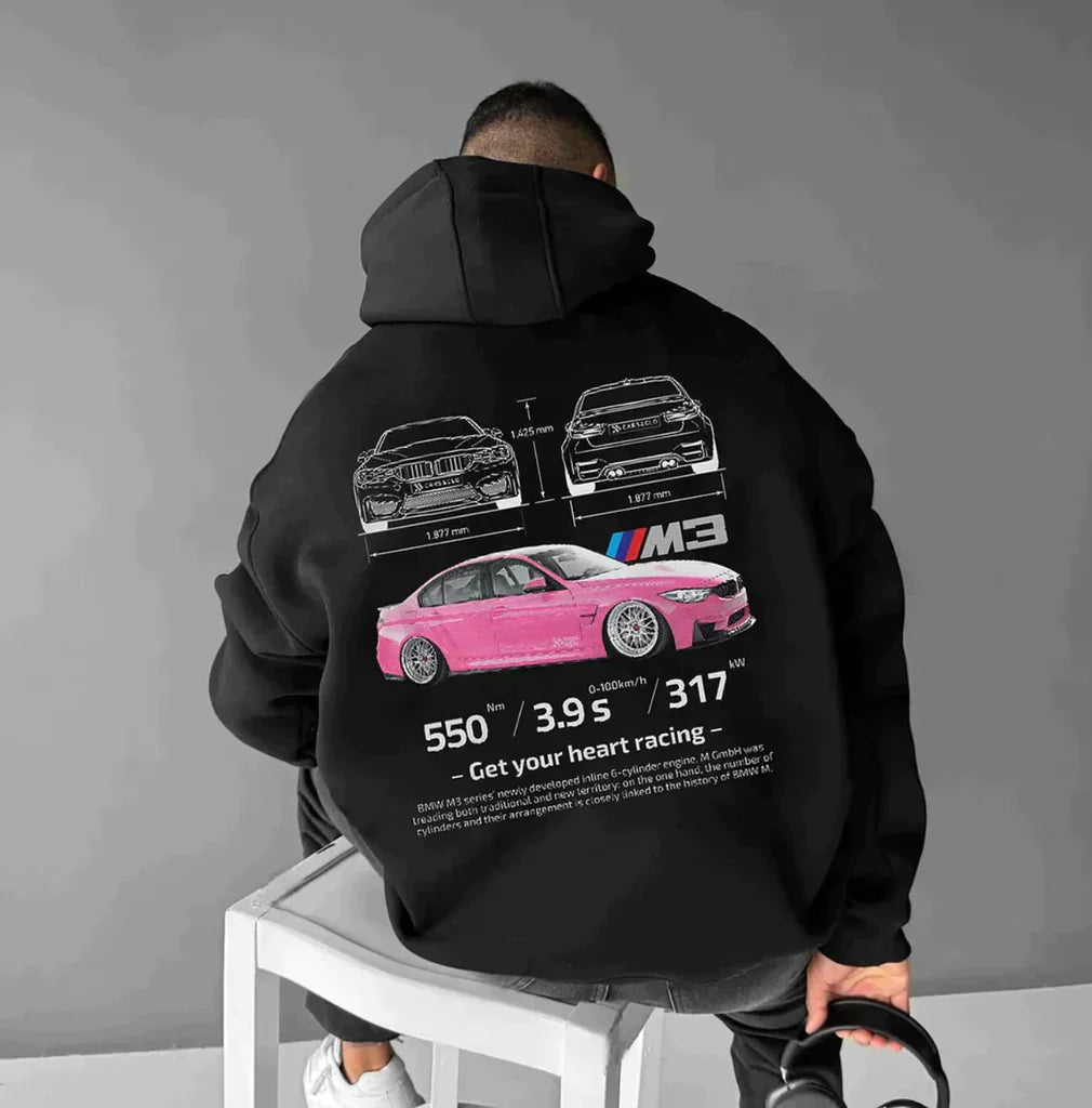 Oversized Hoodie - Warm - Printed - Pullover Hoodie - Hoodie for Men-Grace Aura