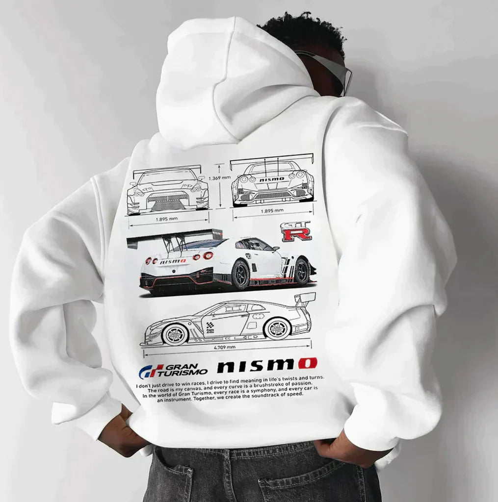 Oversized Hoodie - Warm - Printed - Pullover Hoodie - Hoodie for Men-Grace Aura