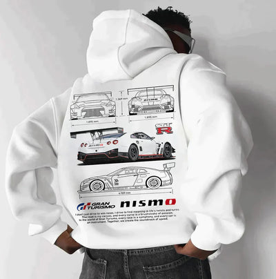 Oversized Hoodie - Warm - Printed - Pullover Hoodie - Hoodie for Men-Grace Aura