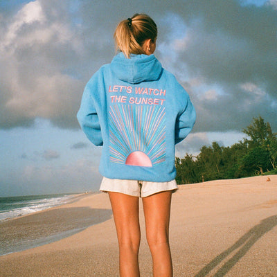 Oversized Hoodie - Women's Cozy Printed Pullover Hoodie for Winter-Grace Aura