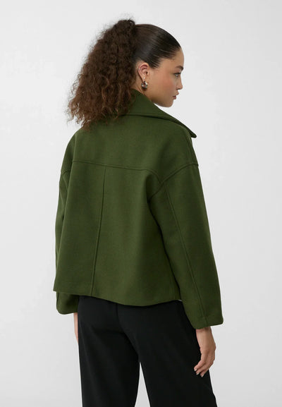 Oversized Jacket - Double Breasted - Autumn - Short Trench Jacket - Women's Jacket-Grace Aura