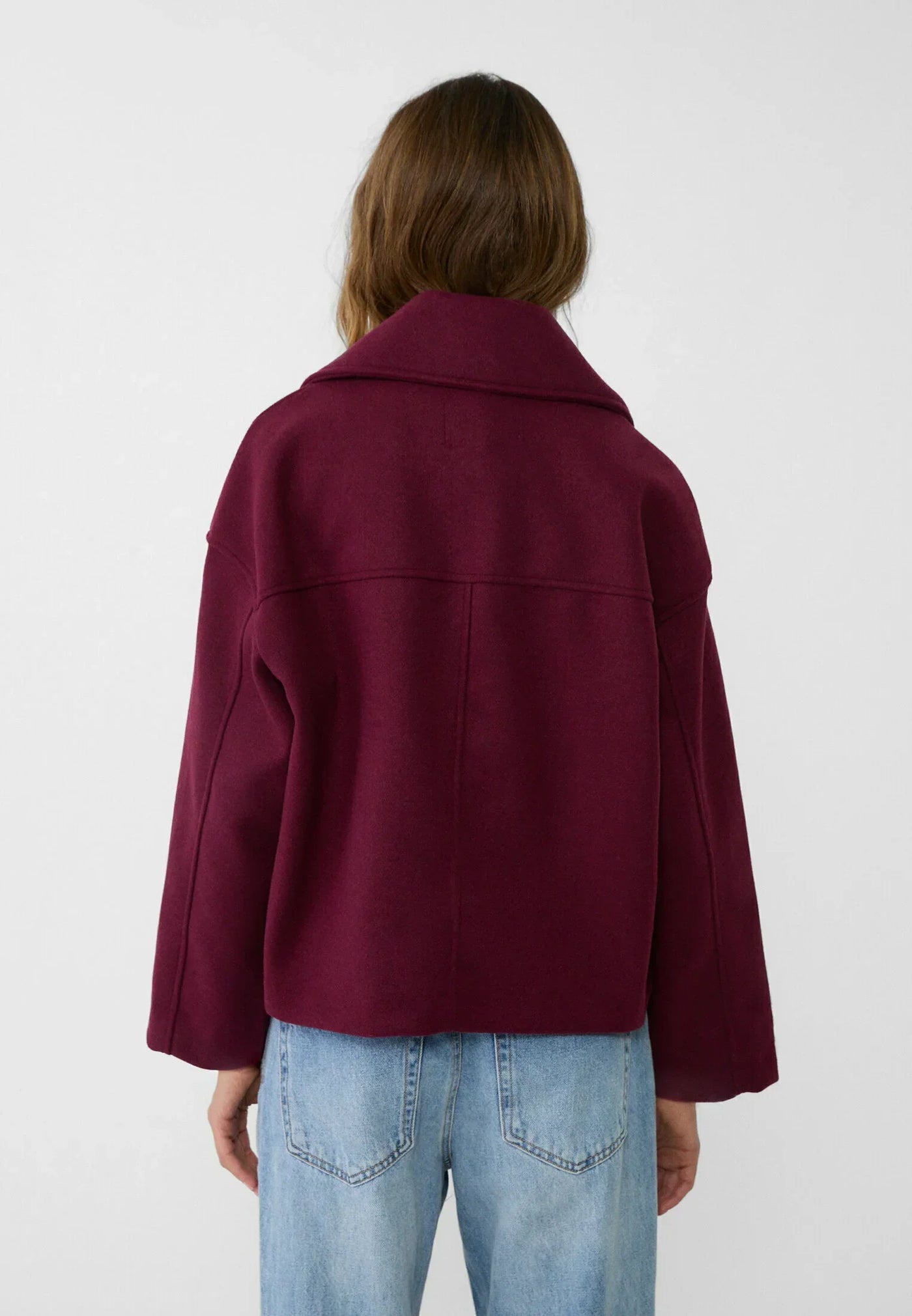 Oversized Jacket - Double Breasted - Autumn - Short Trench Jacket - Women's Jacket-Grace Aura
