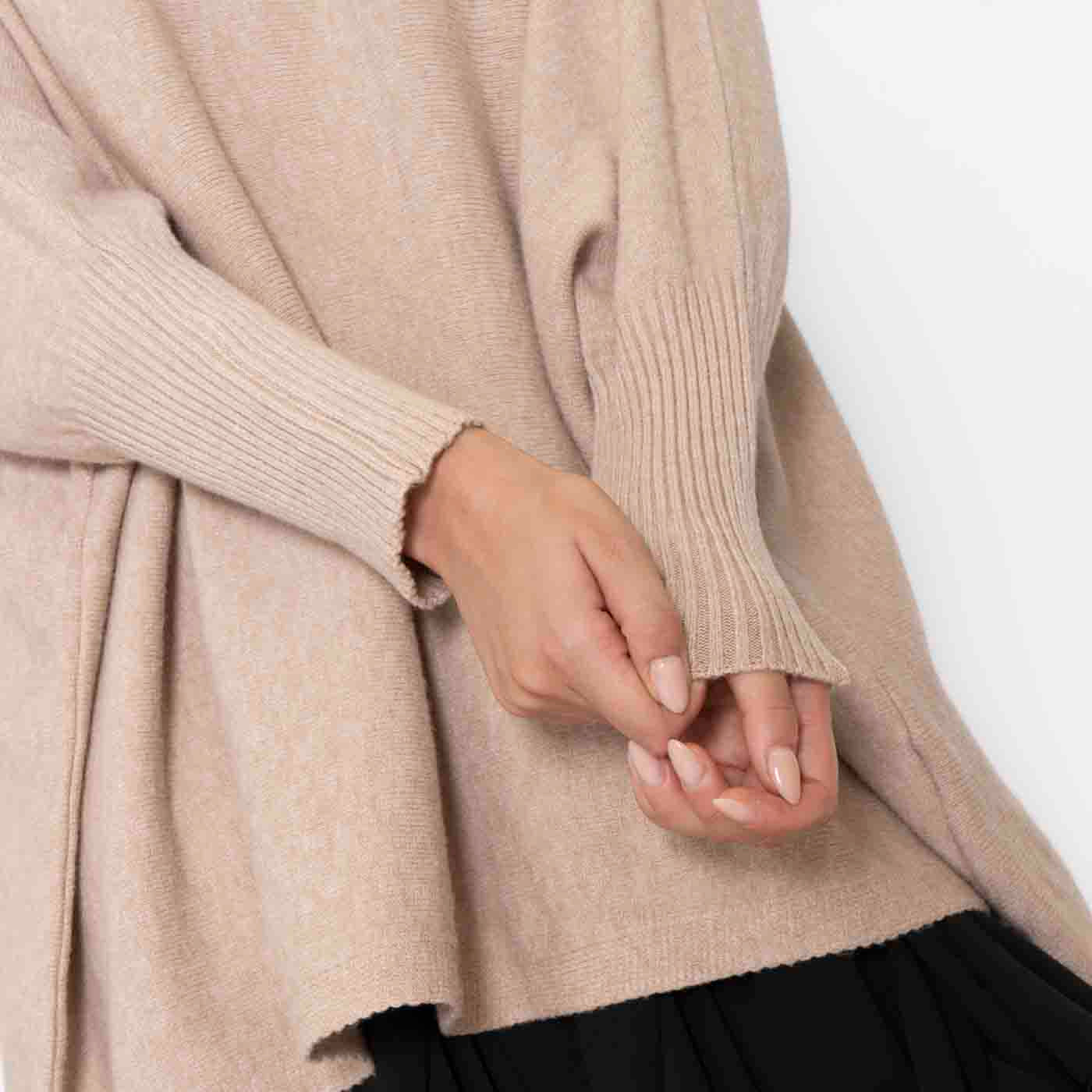 Oversized Jumper | Batwing | Boatneck | Oversized Pullover | Women's Knitwear-Grace Aura