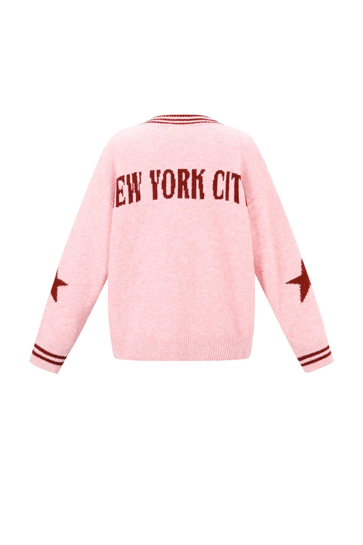 Oversized Jumper | NYC | V-Neck | Knitted Sweater | Women's Knitwear-Grace Aura