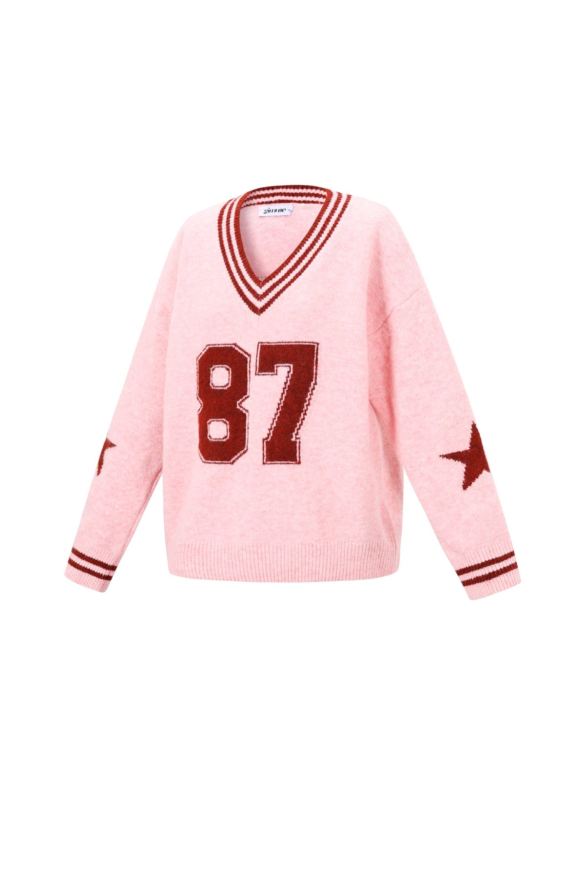 Oversized Jumper | NYC | V-Neck | Knitted Sweater | Women's Knitwear-Grace Aura