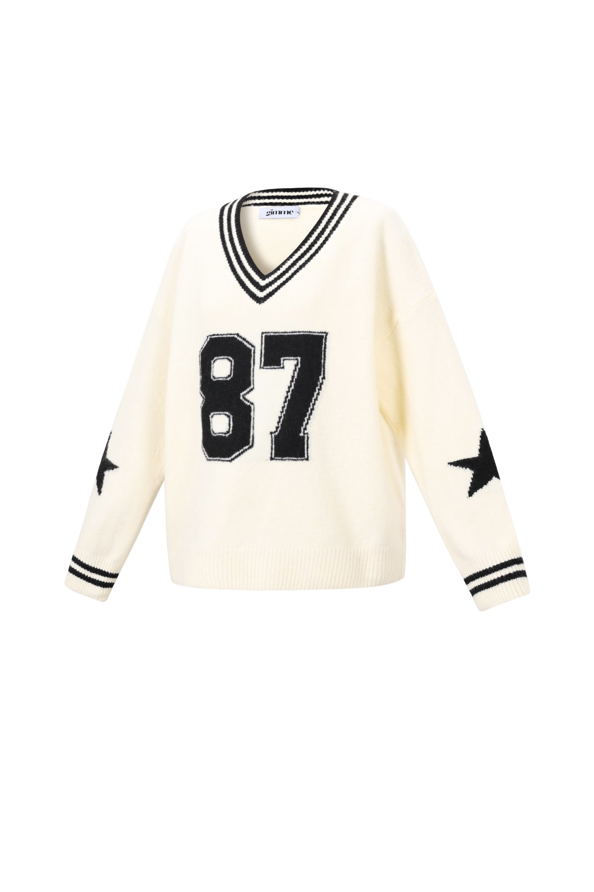 Oversized Jumper | NYC | V-Neck | Knitted Sweater | Women's Knitwear-Grace Aura