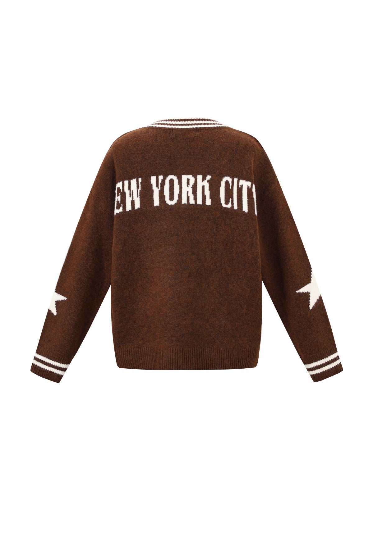 Oversized Jumper | NYC | V-Neck | Knitted Sweater | Women's Knitwear-Grace Aura
