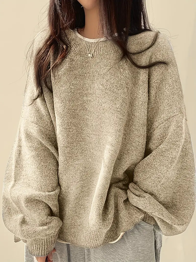 Oversized Pullover - Knitted - Chunky - Oversized Jumper - Jumper for Women-Grace Aura
