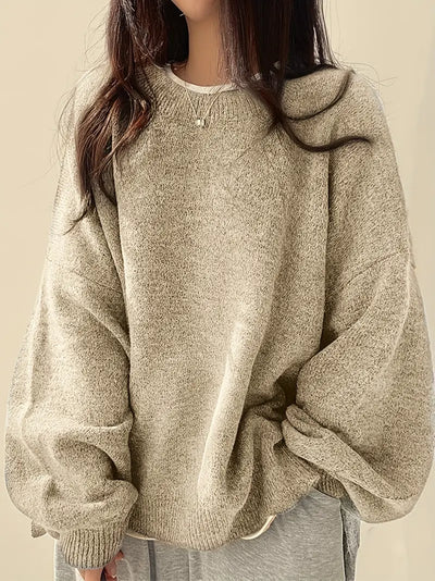 Oversized Pullover - Knitted - Chunky - Oversized Jumper - Jumper for Women-Grace Aura