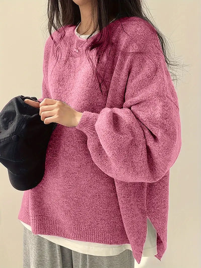 Oversized Pullover - Knitted - Chunky - Oversized Jumper - Jumper for Women-Grace Aura
