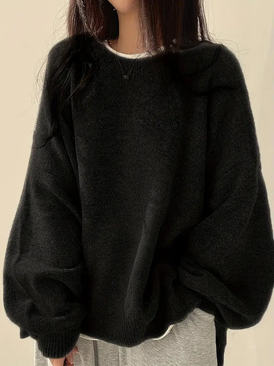 Oversized Pullover - Knitted - Chunky - Oversized Jumper - Jumper for Women-Grace Aura