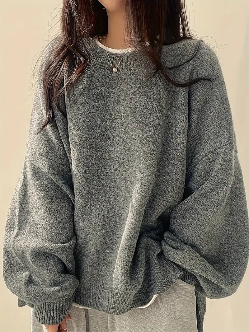 Oversized Pullover - Knitted - Chunky - Oversized Jumper - Jumper for Women-Grace Aura