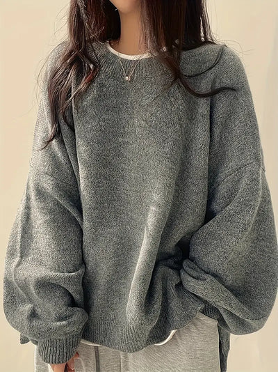 Oversized Pullover - Knitted - Chunky - Oversized Jumper - Jumper for Women-Grace Aura