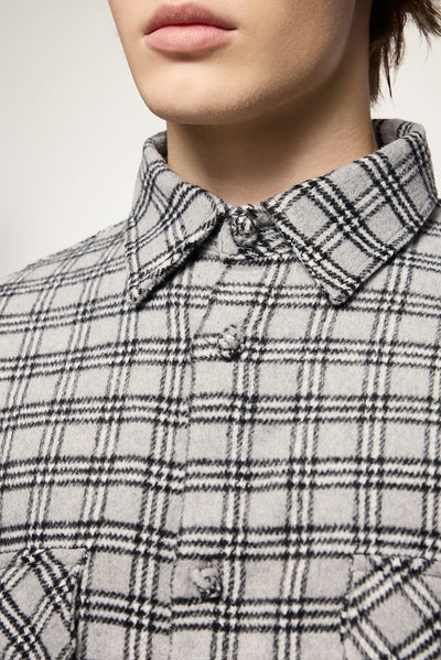 Oversized Shirt - Plaid - Loose Fit - Button-Up Shirt - Overshirt-Grace Aura