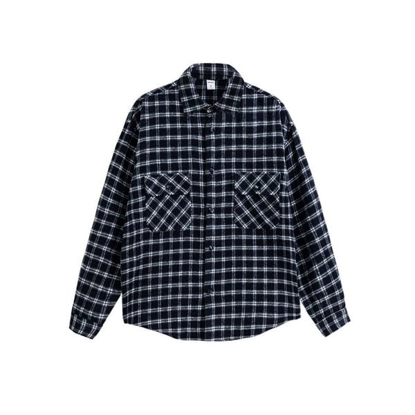 Oversized Shirt - Plaid - Loose Fit - Button-Up Shirt - Overshirt-Grace Aura