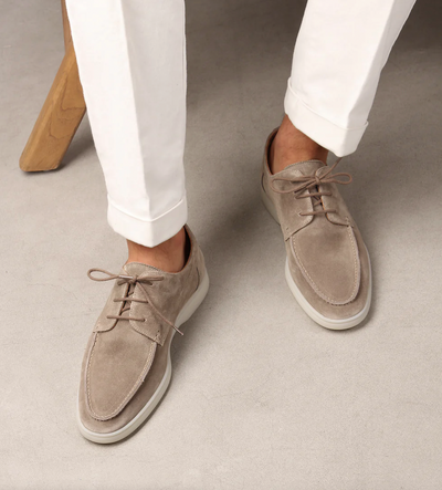 Oxford Shoes | Lace-Up | Suede | Dress Shoes | Men's Shoes-Grace Aura