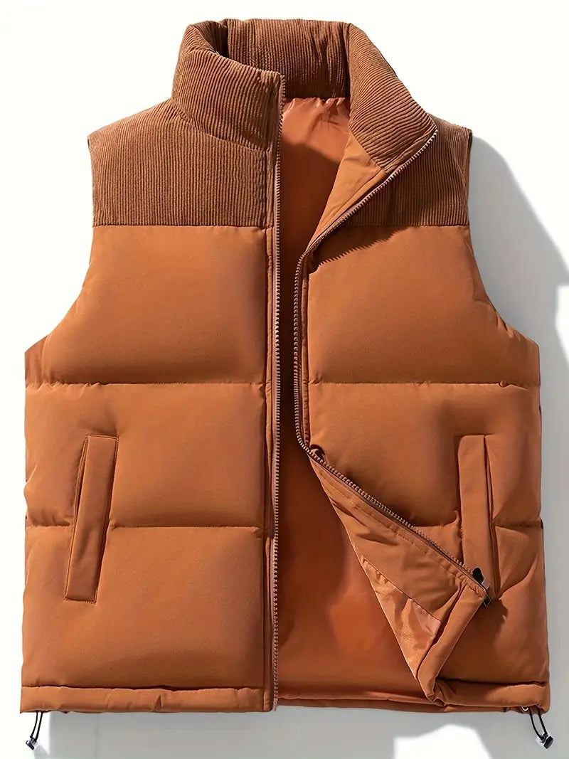 Padded Gilet - Zip-Up - Bodywarmer - Puffer Vest - Men's Gilet-Grace Aura
