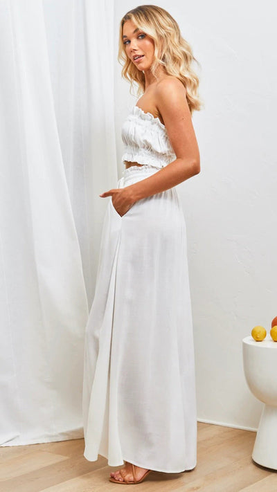 Palazzo Pants - Women's High Waisted Flowy Wide Leg Pants for Summer-Grace Aura