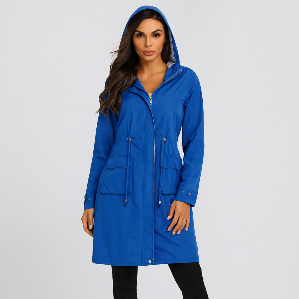 Parka Jacket | Hooded | Drawstring Waist | Waterproof Jacket | Women's Coats-Grace Aura