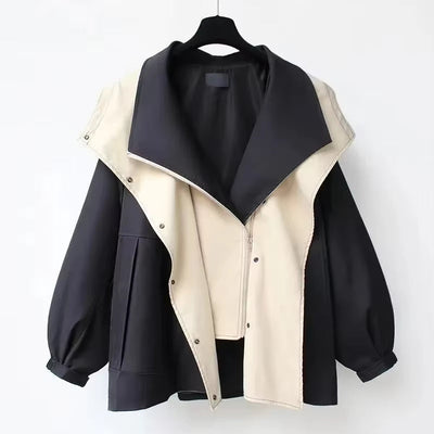 Parka Jacket - Hooded - Oversized - Autumn Jacket - Women's Jacket-Grace Aura