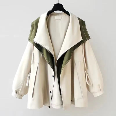 Parka Jacket - Hooded - Oversized - Autumn Jacket - Women's Jacket-Grace Aura