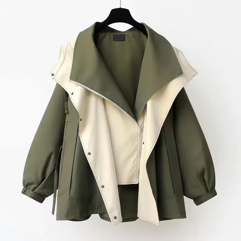 Parka Jacket - Hooded - Oversized - Autumn Jacket - Women's Jacket-Grace Aura