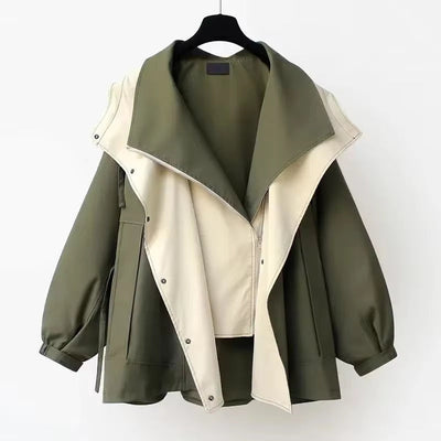 Parka Jacket - Hooded - Oversized - Autumn Jacket - Women's Jacket-Grace Aura