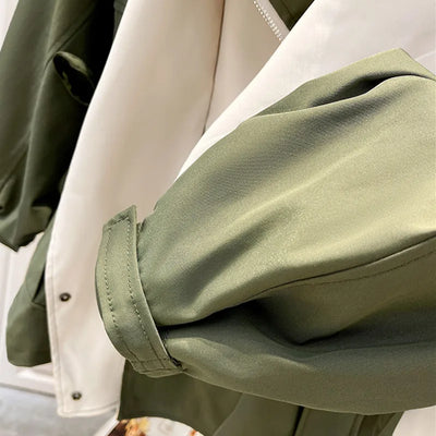 Parka Jacket - Hooded - Oversized - Autumn Jacket - Women's Jacket-Grace Aura