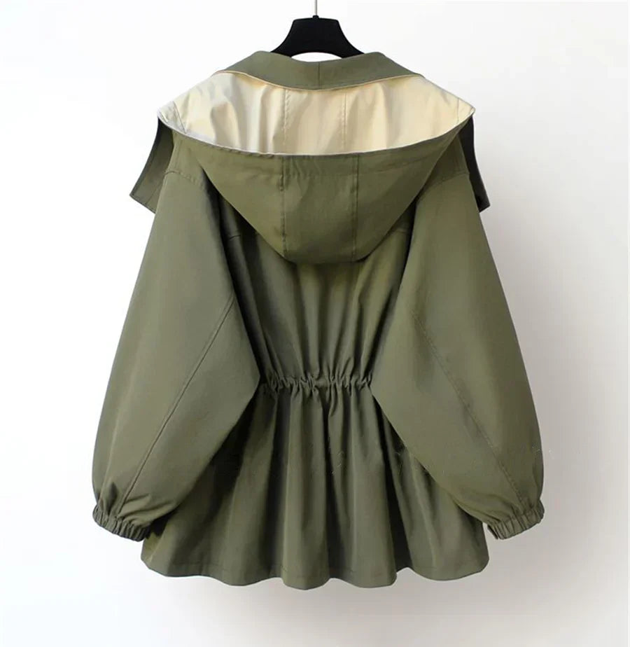 Parka Jacket - Hooded - Oversized - Autumn Jacket - Women's Jacket-Grace Aura