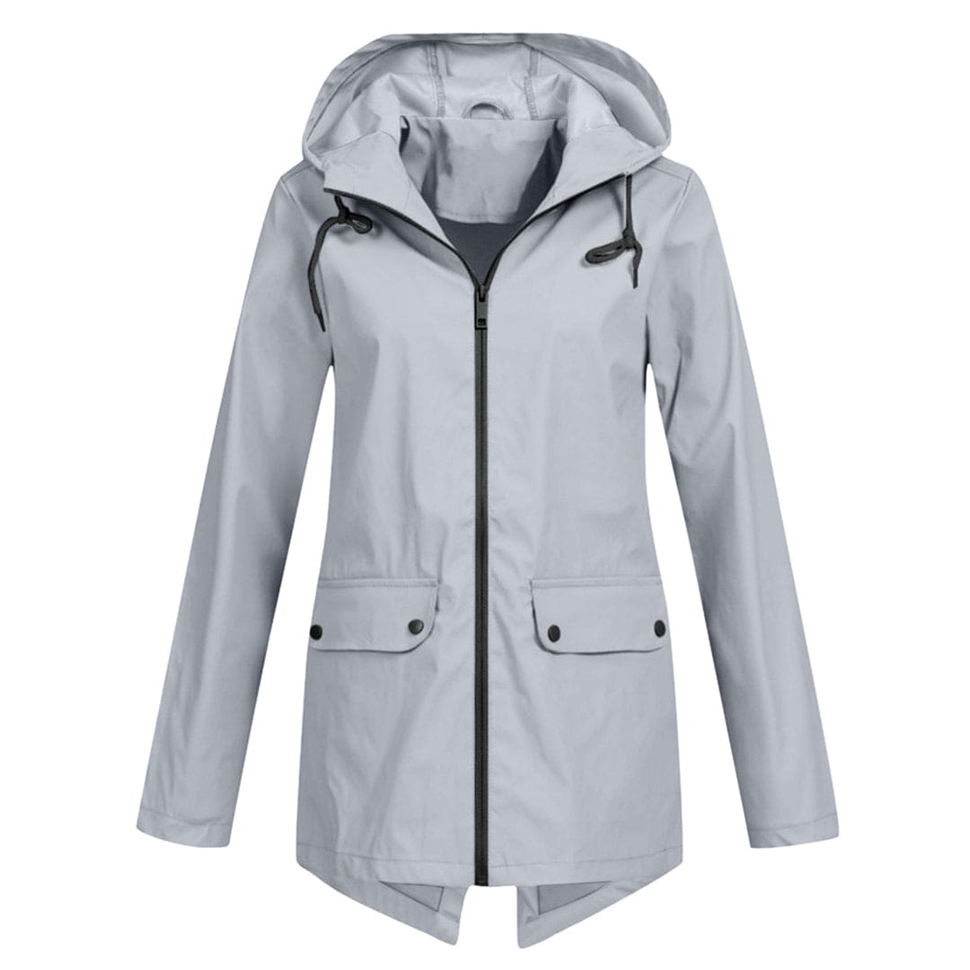 Parka Jacket - Women's Hooded Mid Length Windproof Jacket for Autumn-Grace Aura