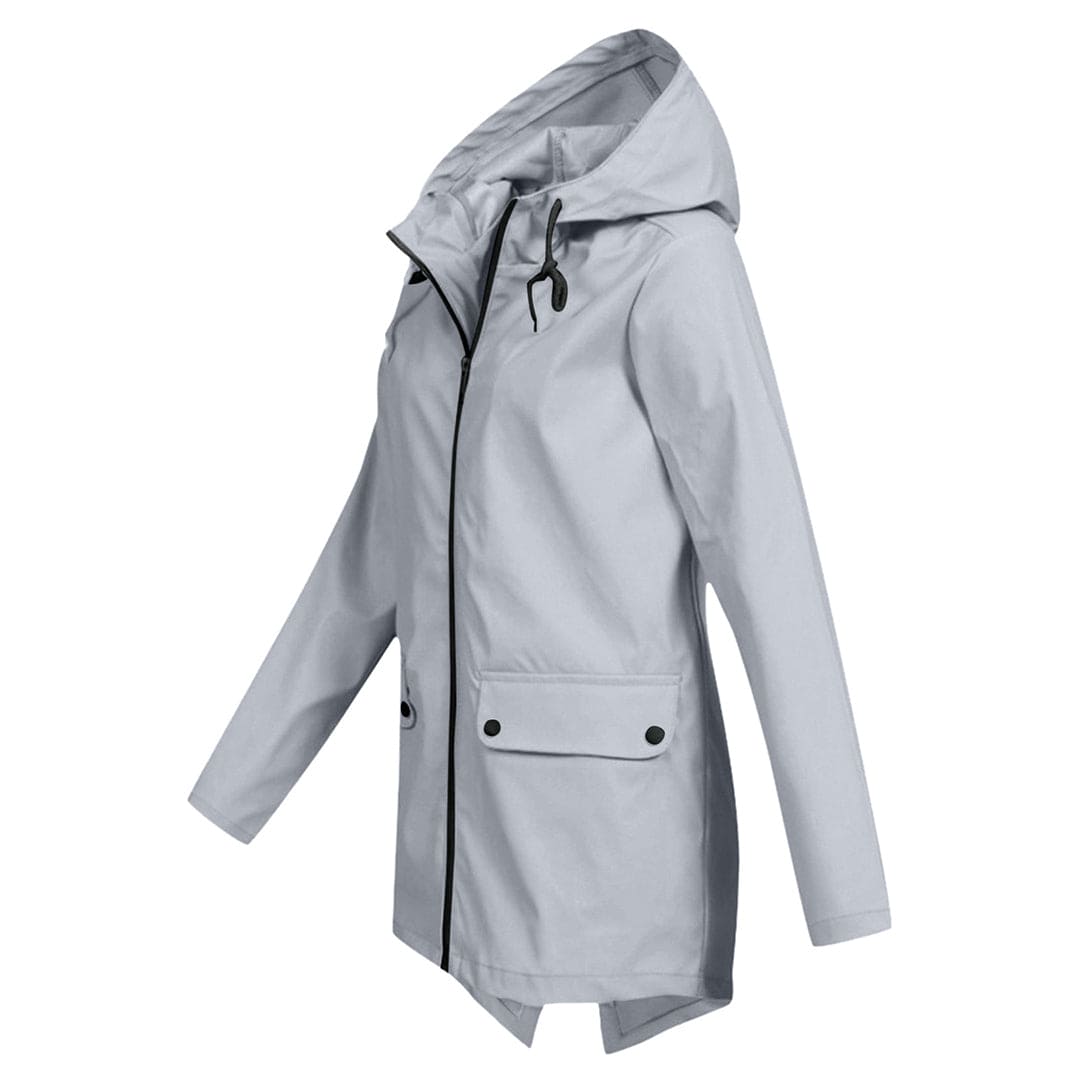 Parka Jacket - Women's Hooded Mid Length Windproof Jacket for Autumn-Grace Aura