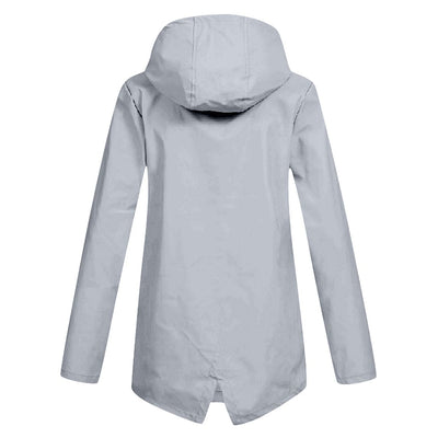 Parka Jacket - Women's Hooded Mid Length Windproof Jacket for Autumn-Grace Aura