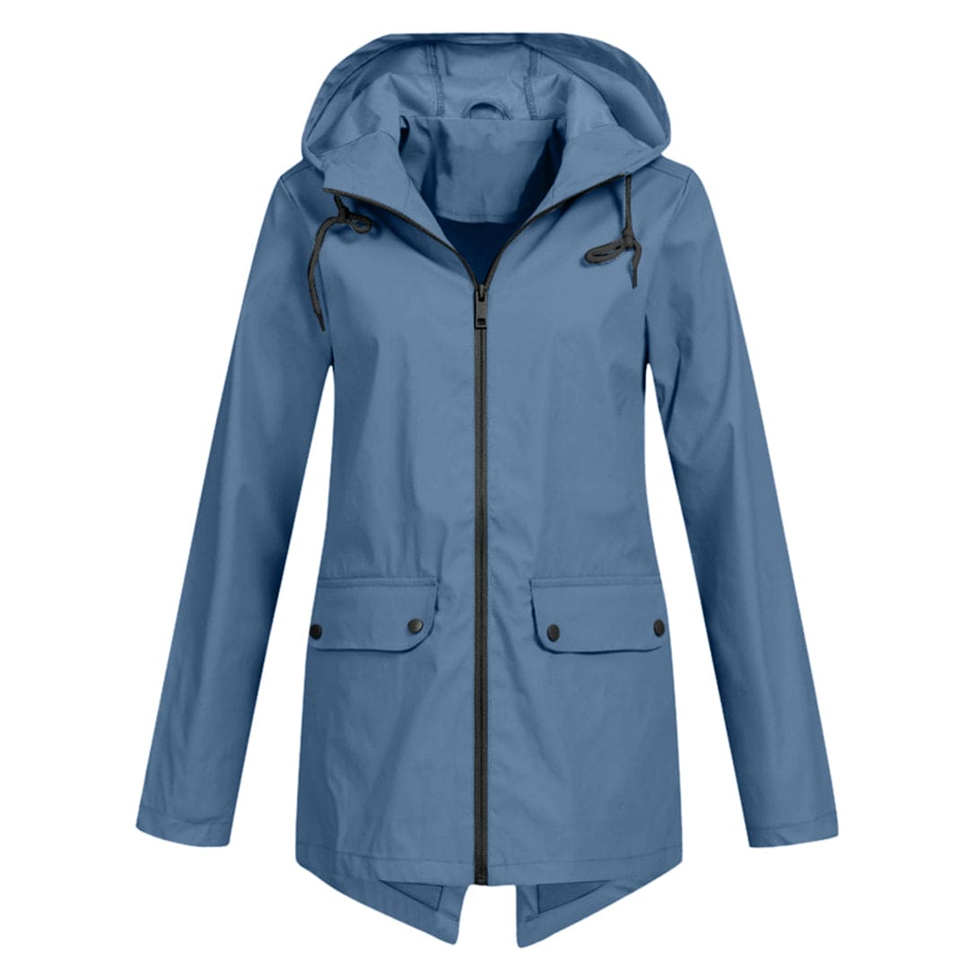 Parka Jacket - Women's Hooded Mid Length Windproof Jacket for Autumn-Grace Aura