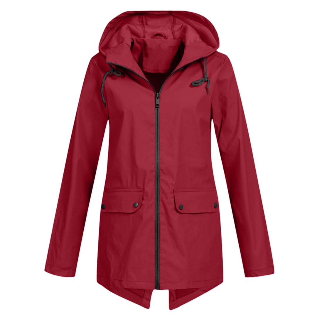 Parka Jacket - Women's Hooded Mid Length Windproof Jacket for Autumn-Grace Aura