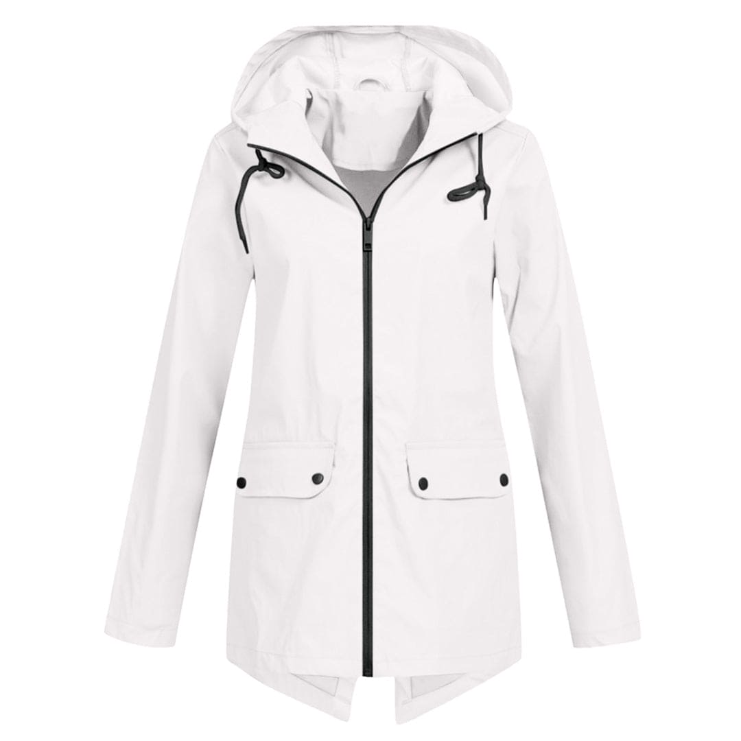Parka Jacket - Women's Hooded Mid Length Windproof Jacket for Autumn-Grace Aura